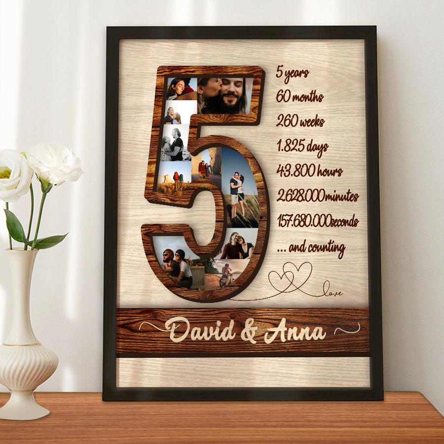 5Th Year Anniversary Gifts For Him | Fifth Anniversary Gift For Husband ...