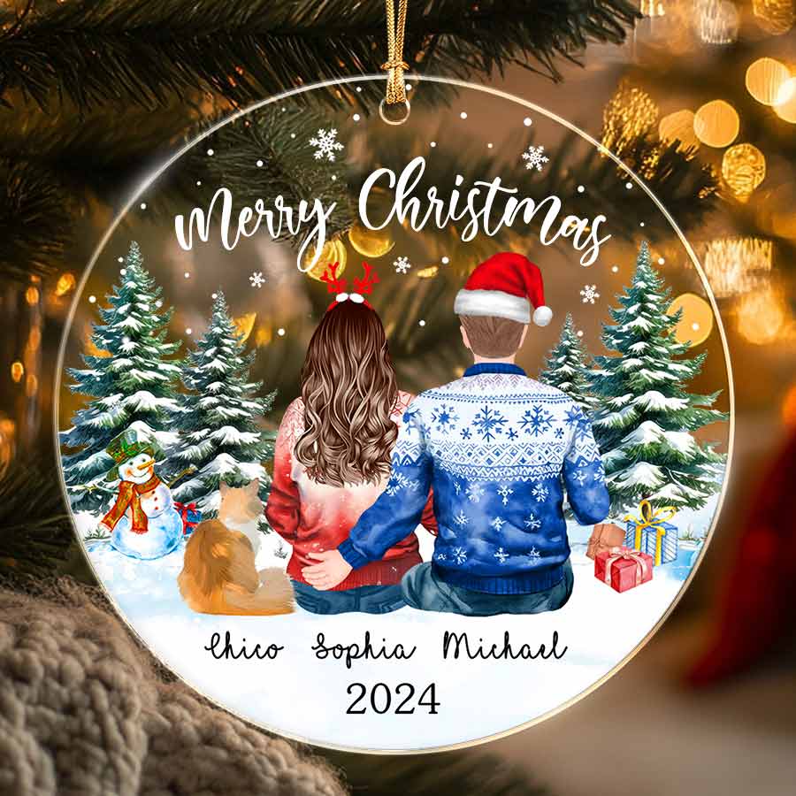 You And Me And The Cats Ornament