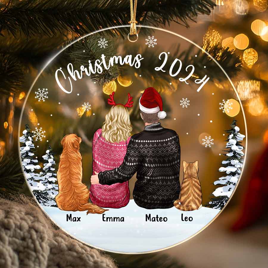 Personalized Couple Christmas Ornaments