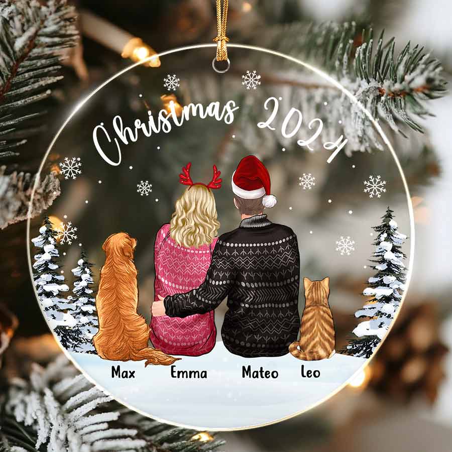 Personalized Couple Christmas Ornaments