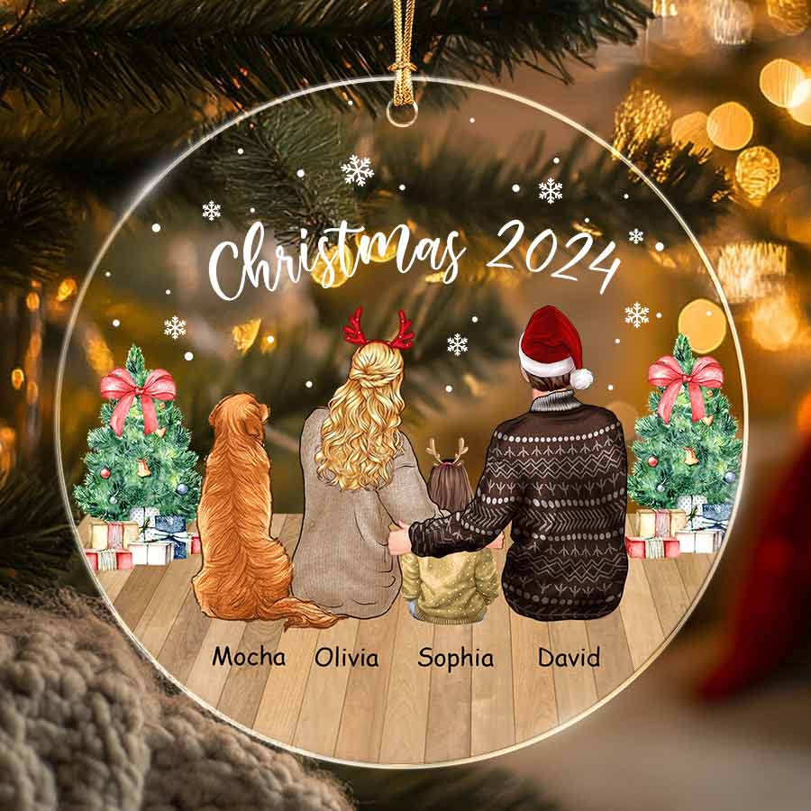 Custom Couple Christmas Ornaments