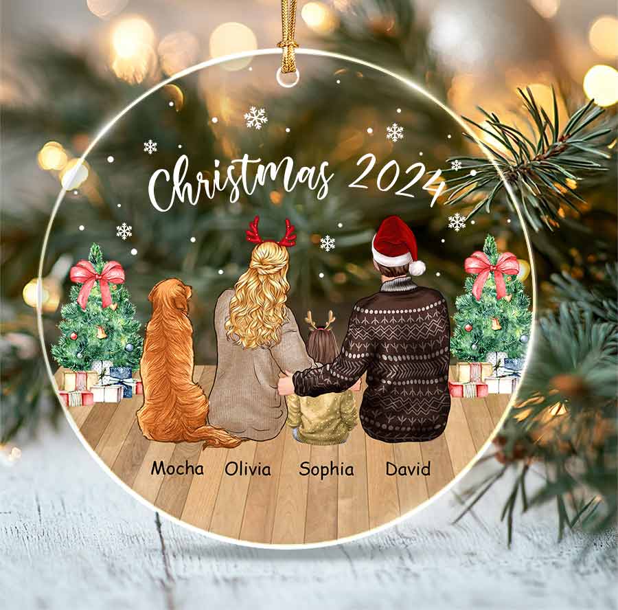 Custom Couple Christmas Ornaments