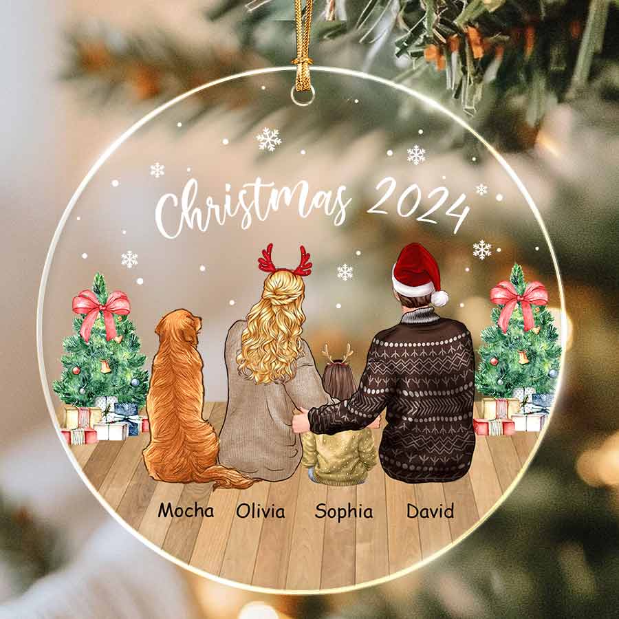 Custom Couple Christmas Ornaments