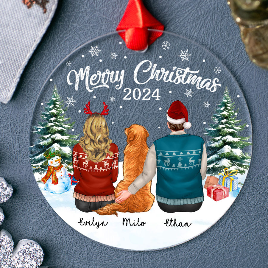 Personalized Couple Christmas Acrylic Ornament