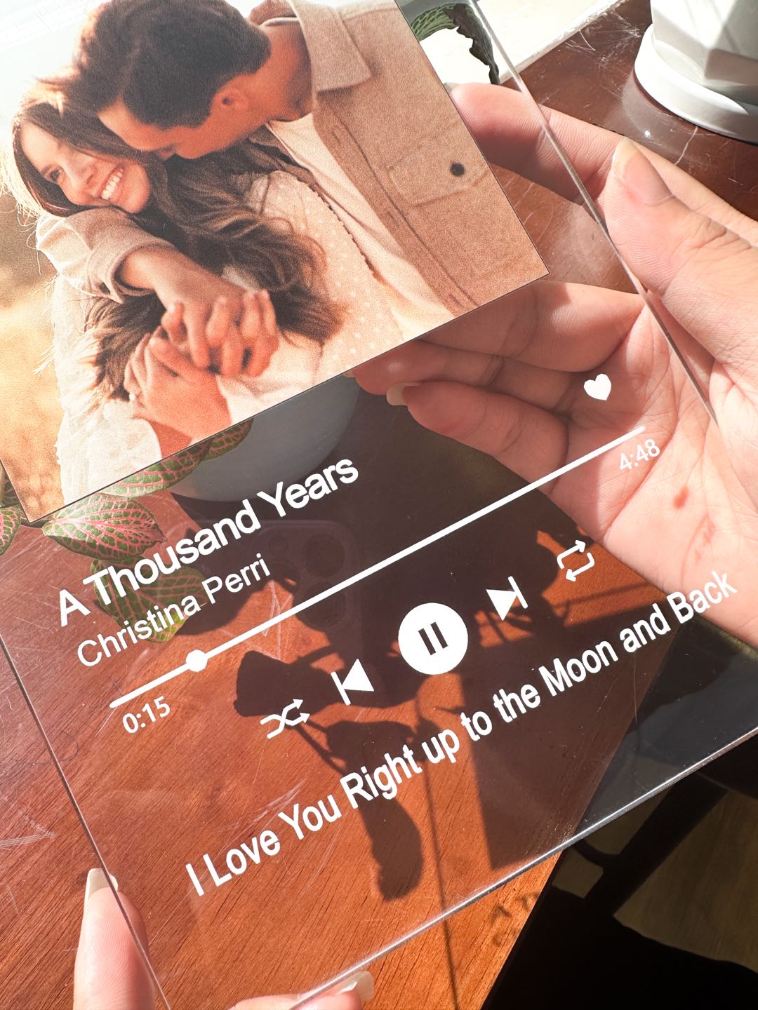 Personalized Song Acrylic Plaques Night Light