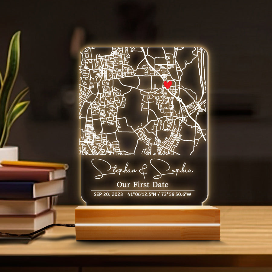 Custom Map Acrylic Night Light