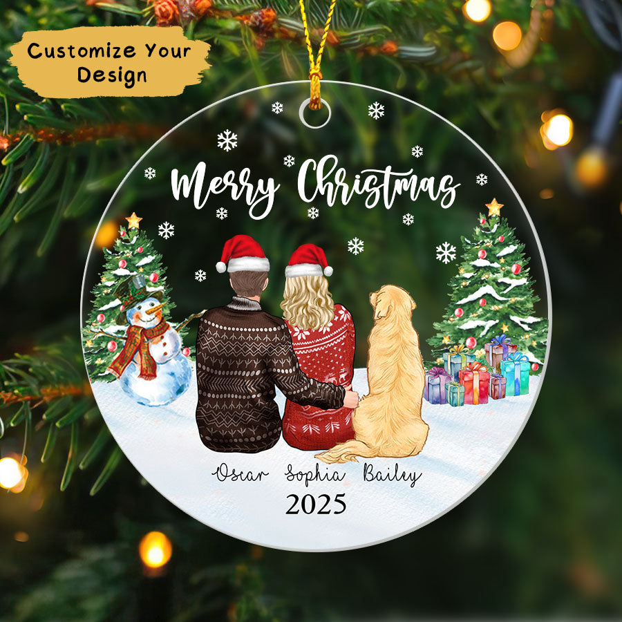 Custom Couple Ornament Christmas 2025