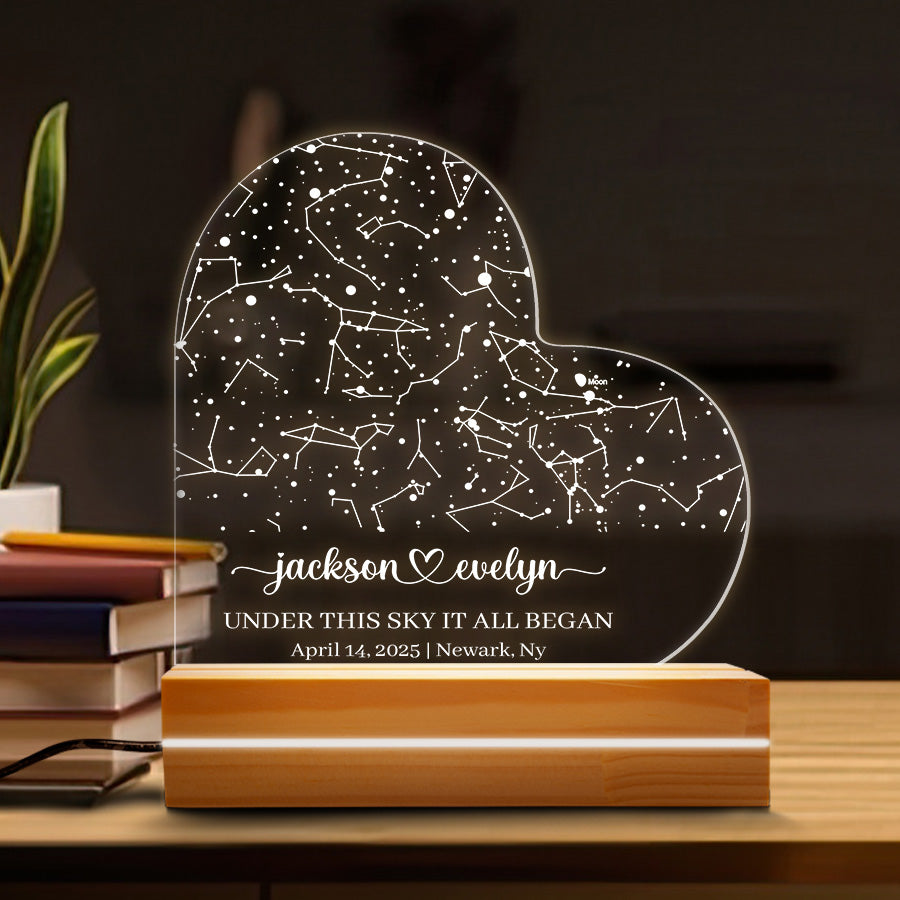Custom The Sky The Night We Met Plaque Gift