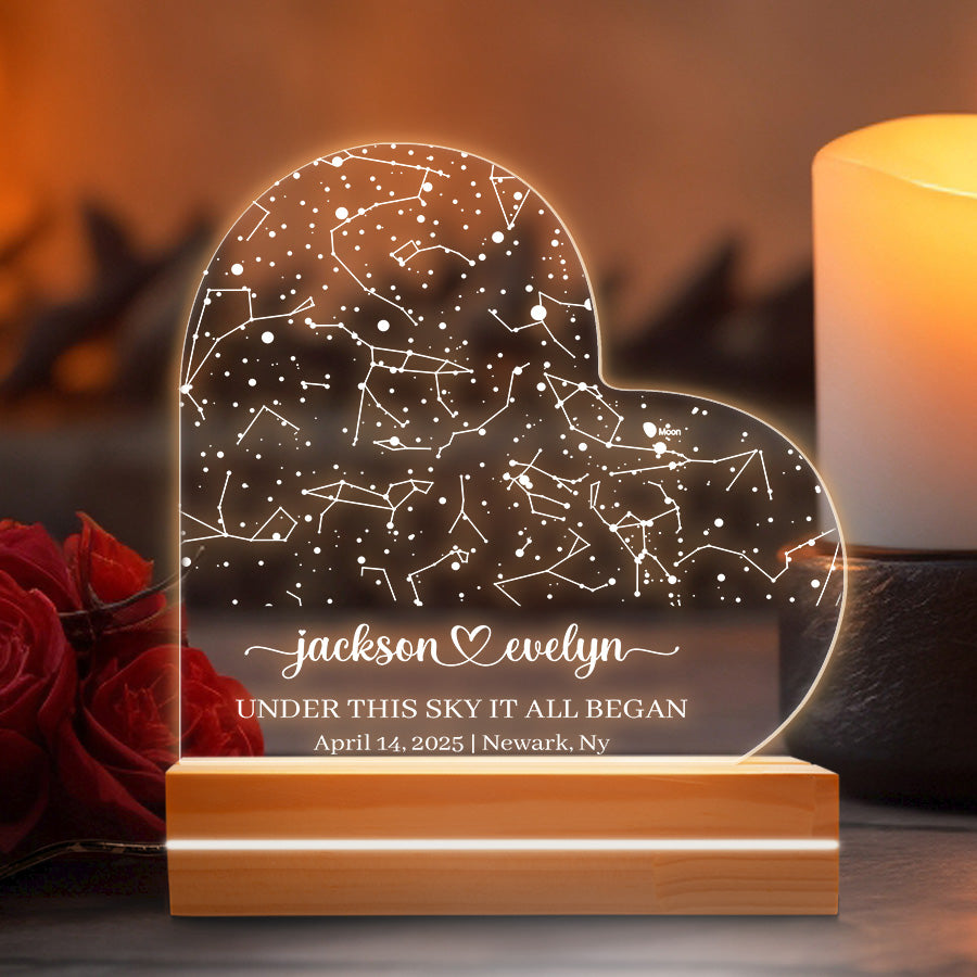 Custom The Sky The Night We Met Plaque Gift