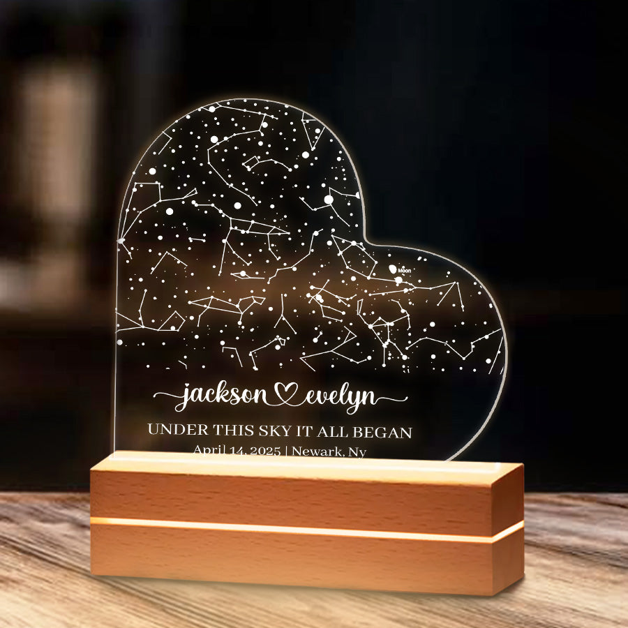 Custom The Sky The Night We Met Plaque Gift