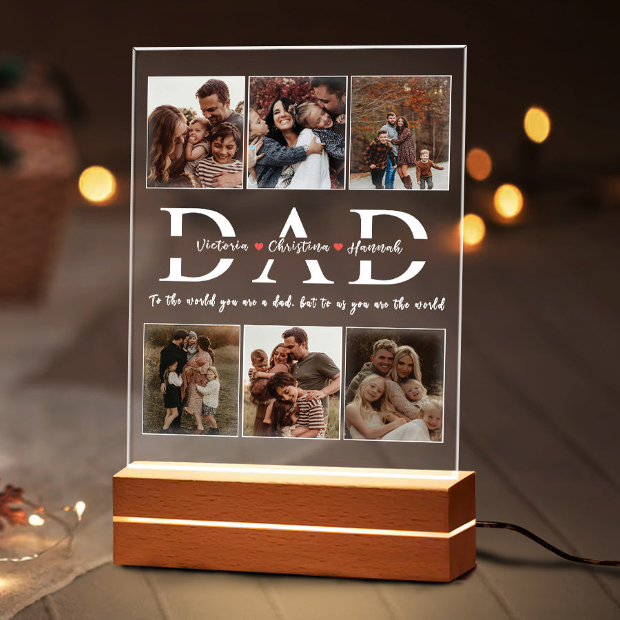 Dad Photo Collage Plaque