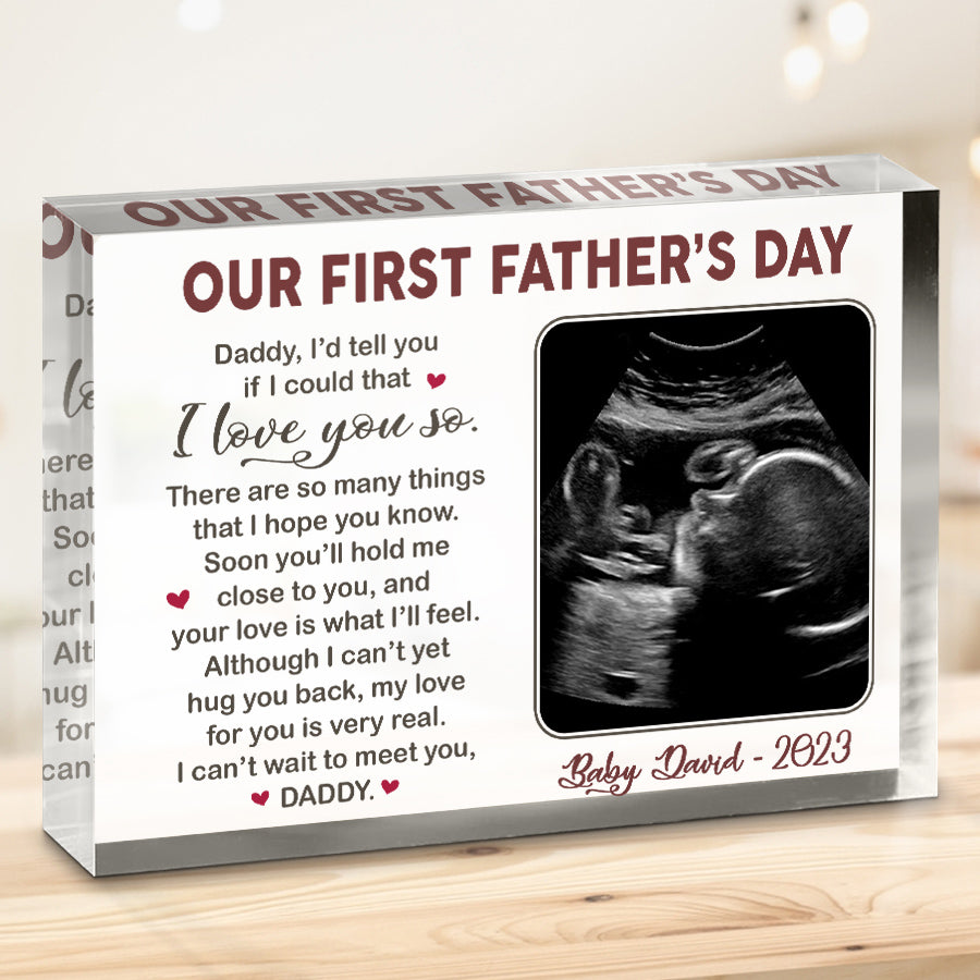 Sound Blanket Daddy I Can't Wait To Meet You Custom Ultrasound