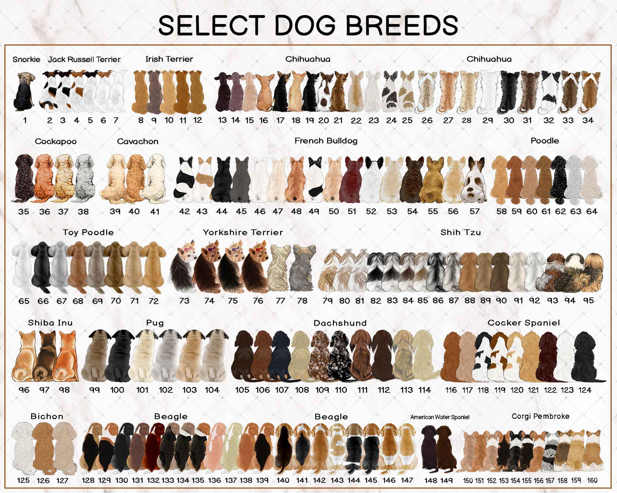 Family Ornament with 2 Dogs