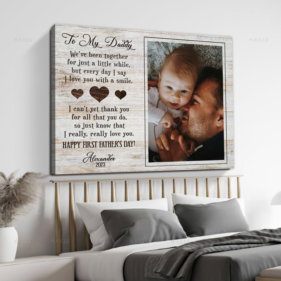 To My Dad Canvas