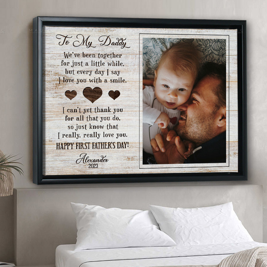To My Dad Canvas
