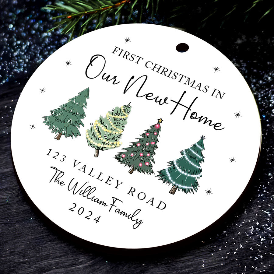 First Christmas in Our New Home Ornament