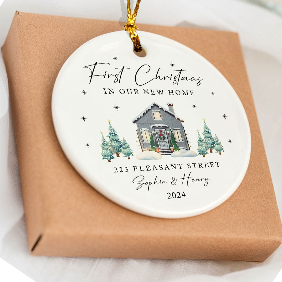 First Christmas In Our New Home 2024 | Personalized New Home Ornament ...