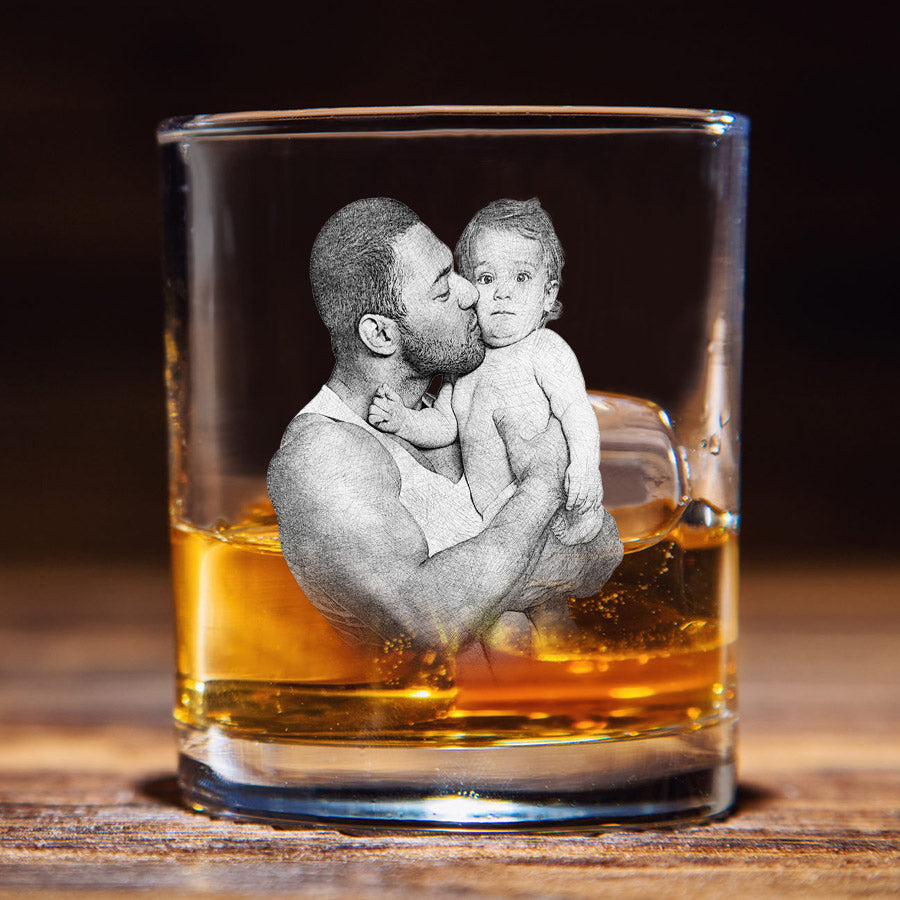 First Fathers Day Gift Glass