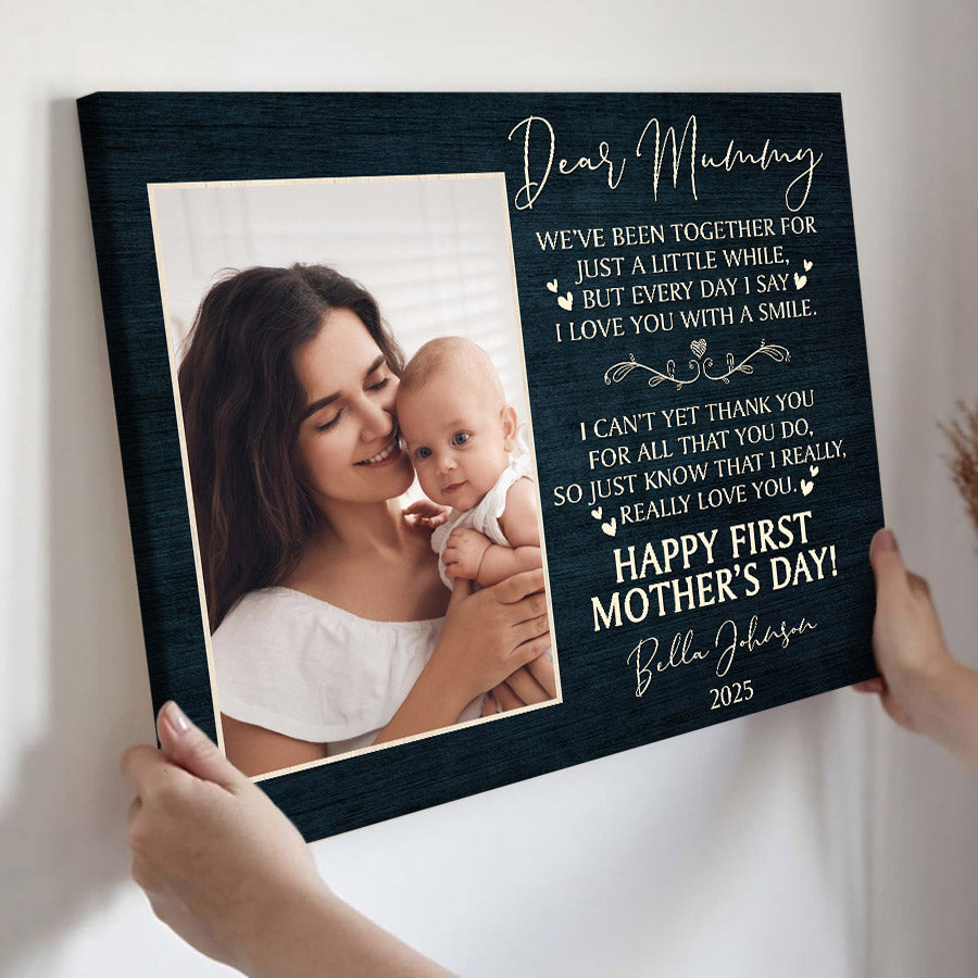 1st Mothers Day Canvas Gift