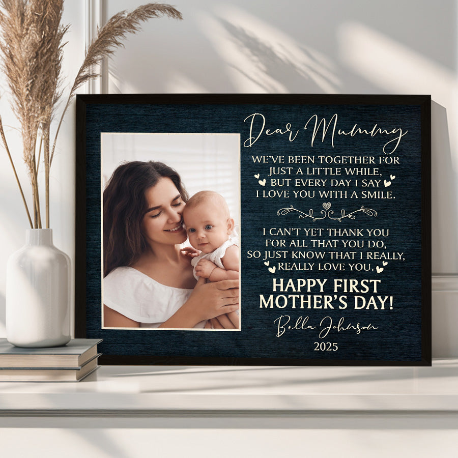 1st Mothers Day Canvas Gift