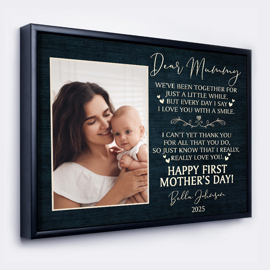 1st Mothers Day Canvas Gift