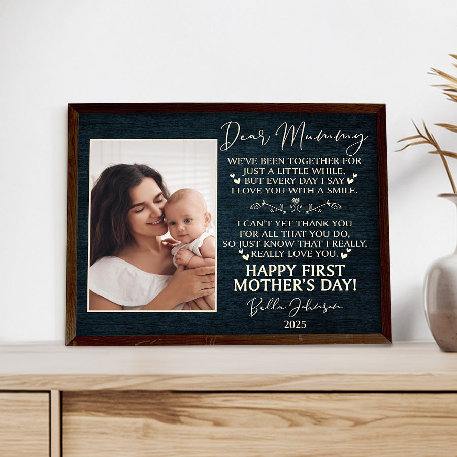 1st Mothers Day Canvas Gift