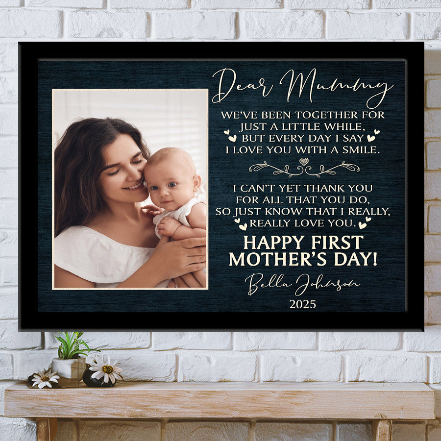 1st Mothers Day Canvas Gift