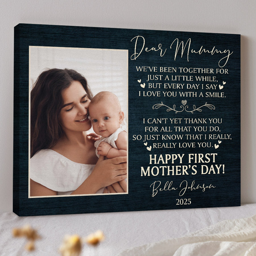 1st Mothers Day Canvas Gift