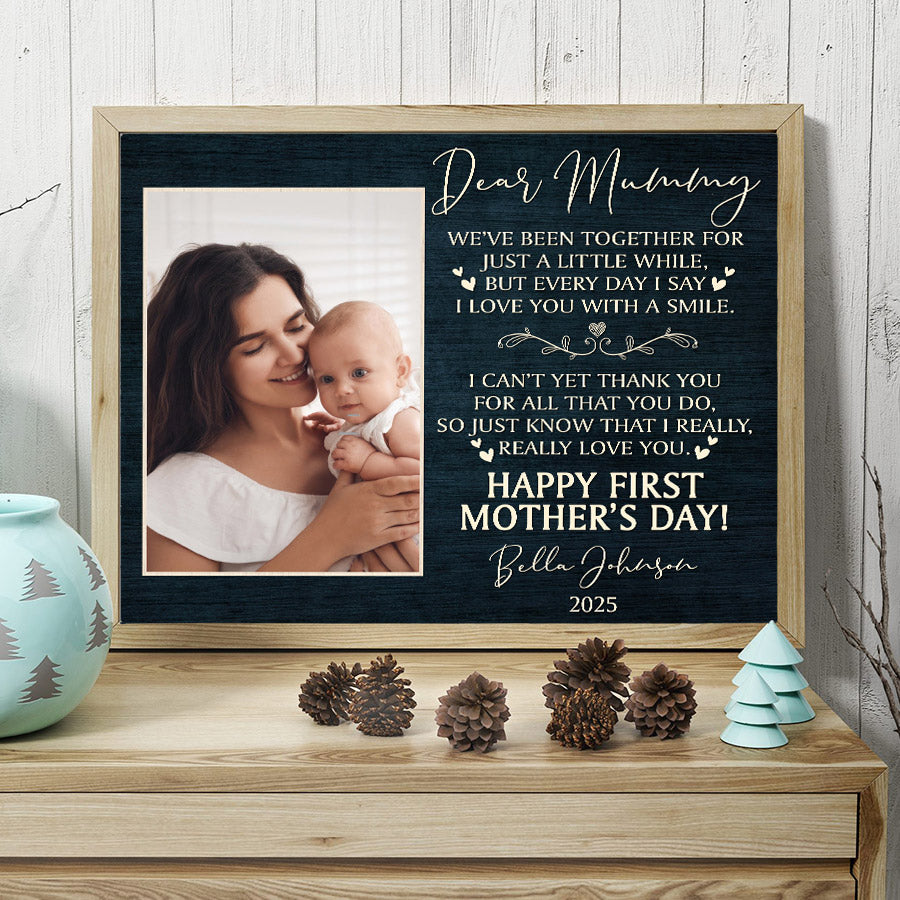 1st Mothers Day Canvas Gift