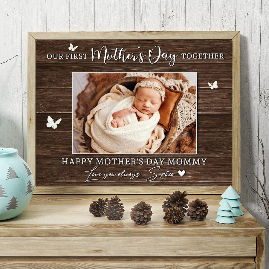 Our First Mothers Day Together Canvas