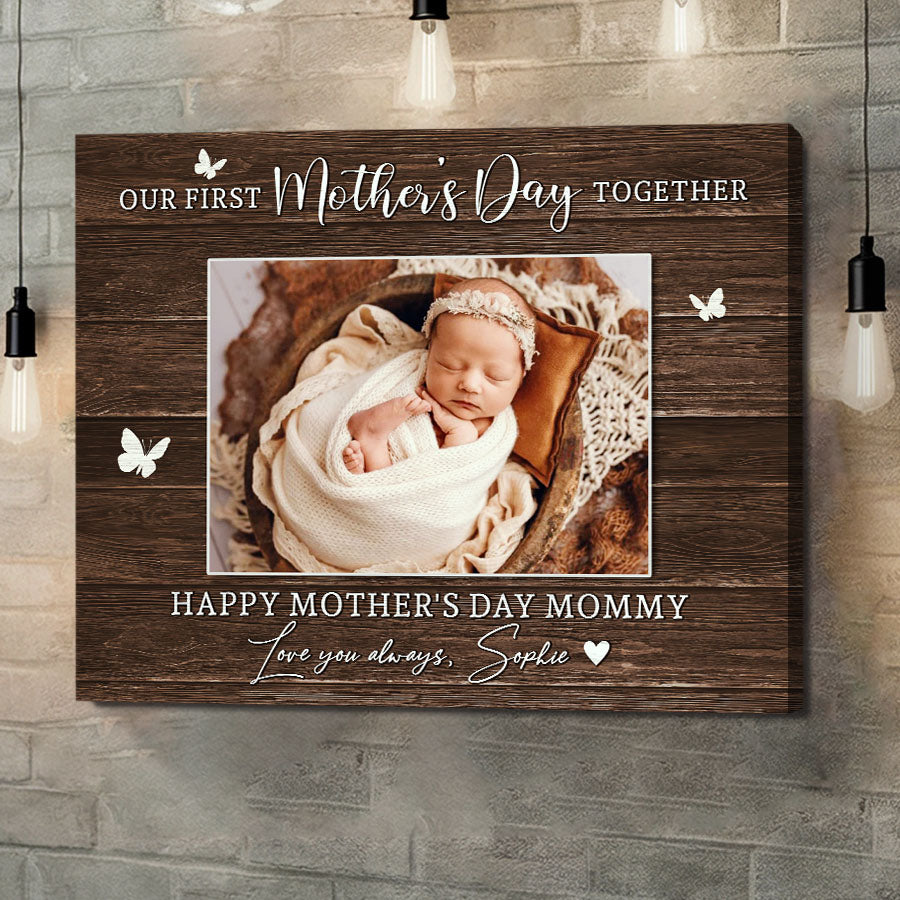 Our First Mothers Day Together Canvas