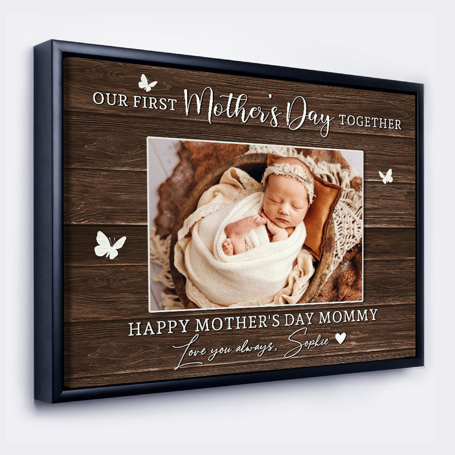 Our First Mothers Day Together Canvas