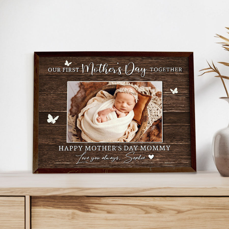 Our First Mothers Day Together Canvas