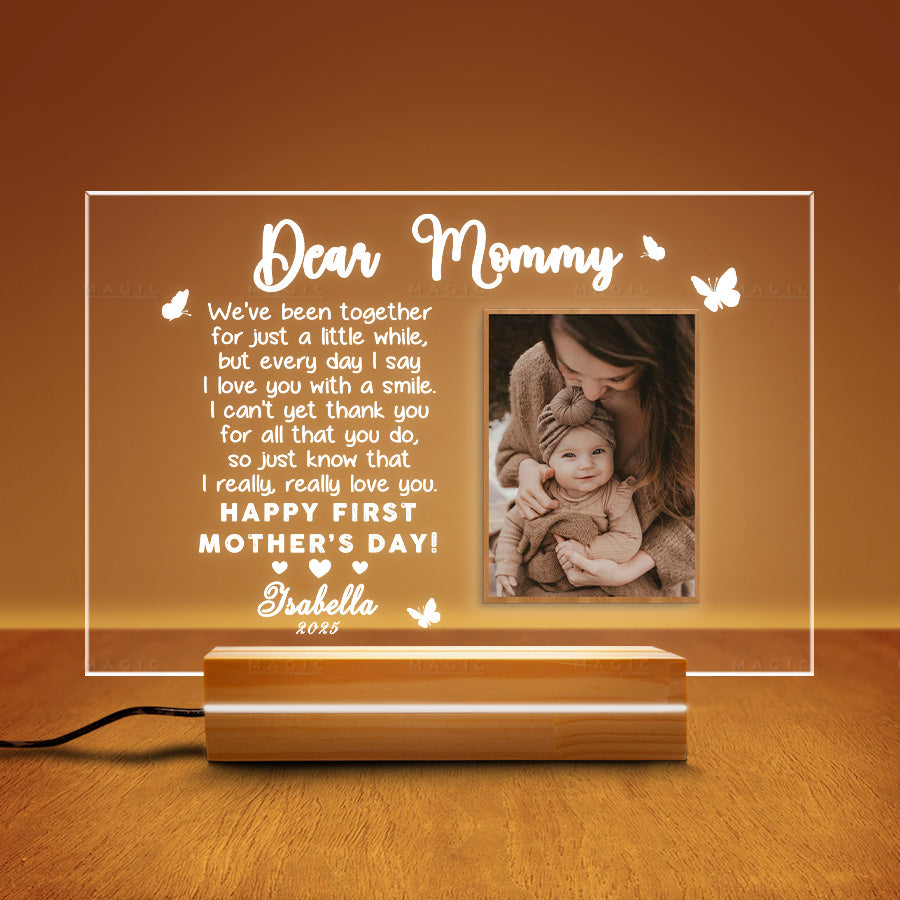 1st Mothers Day Plaque Night Light