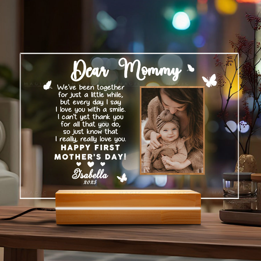 1st Mothers Day Plaque Night Light