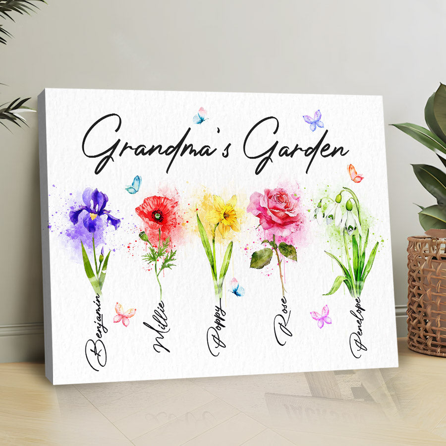 Mother's Day Canvas For Grandma