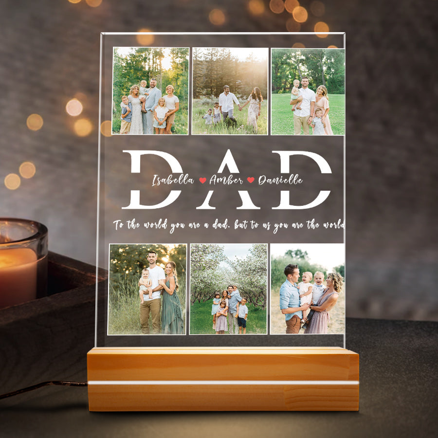Dad Photo Night Light