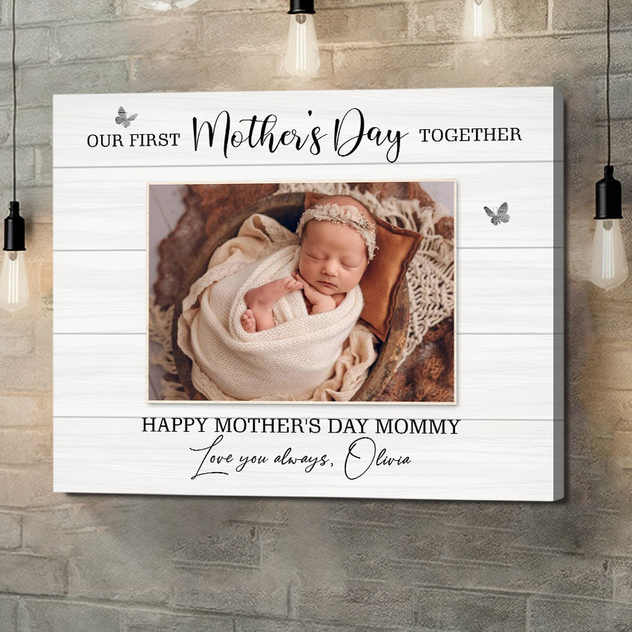 Our First Mothers Day Together Canvas