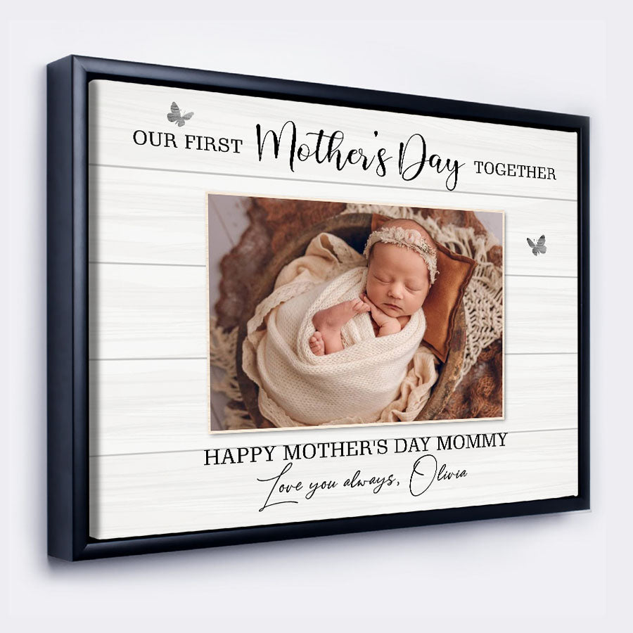 Our First Mothers Day Together Canvas