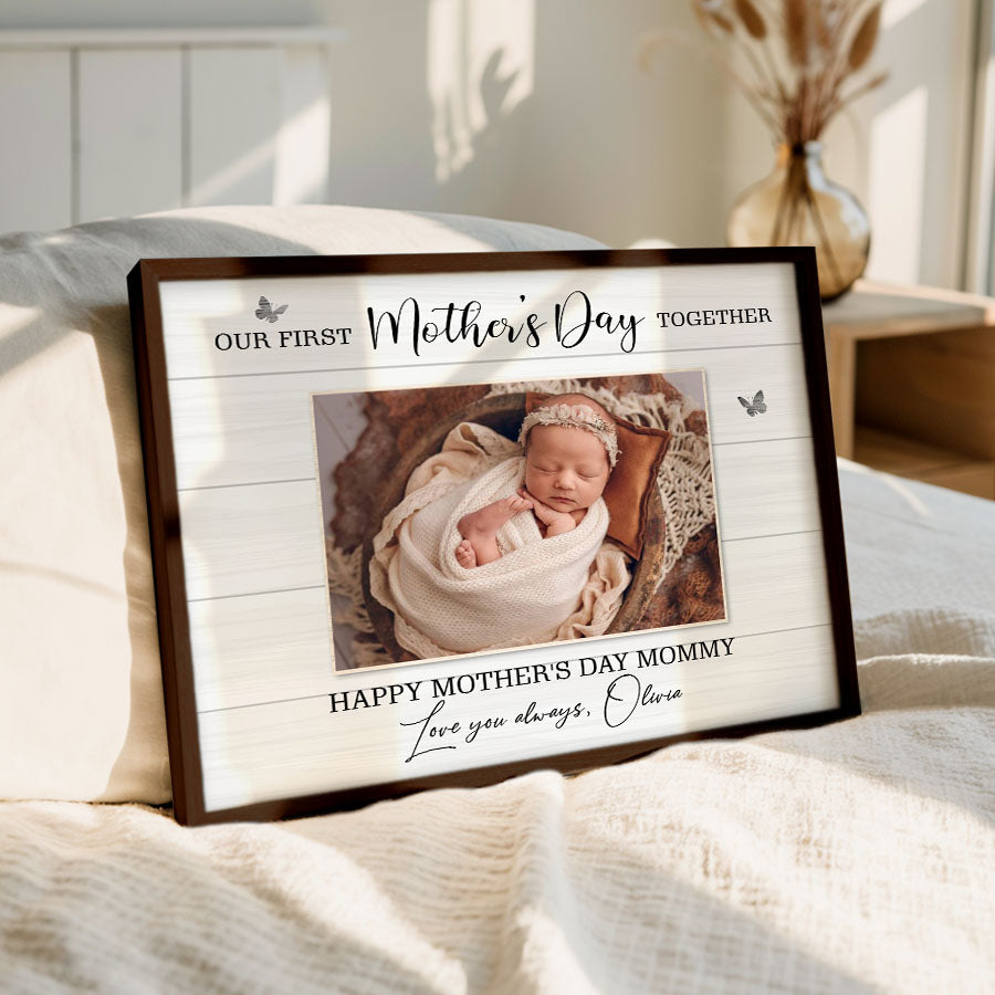 Our First Mothers Day Together Canvas