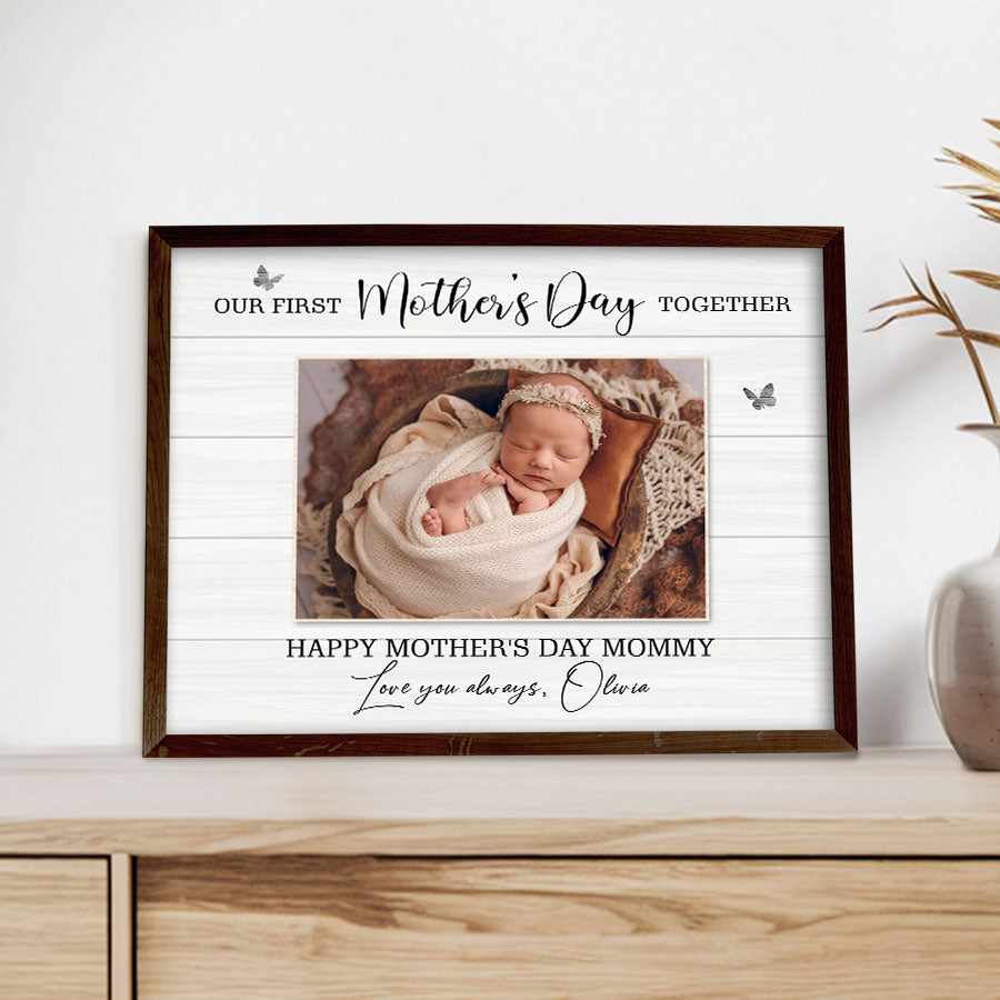 Our First Mothers Day Together Canvas