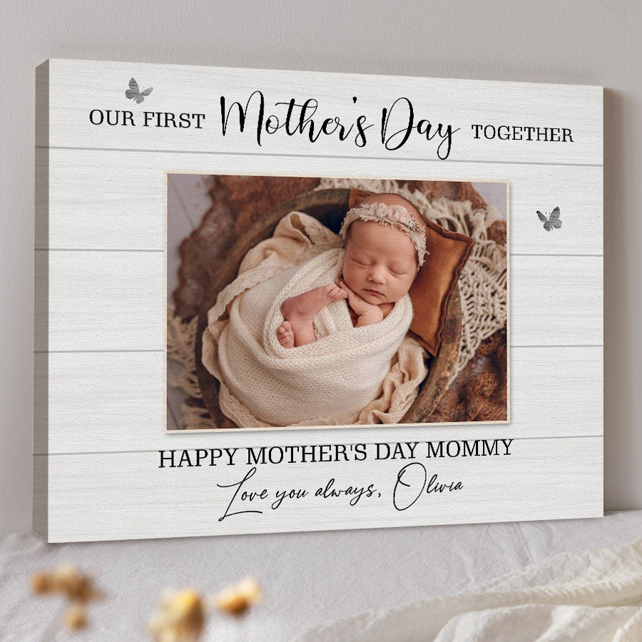 Our First Mothers Day Together Canvas