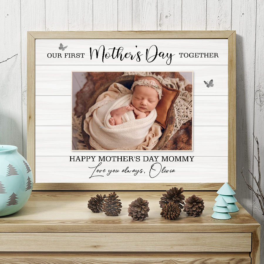 Our First Mothers Day Together Canvas