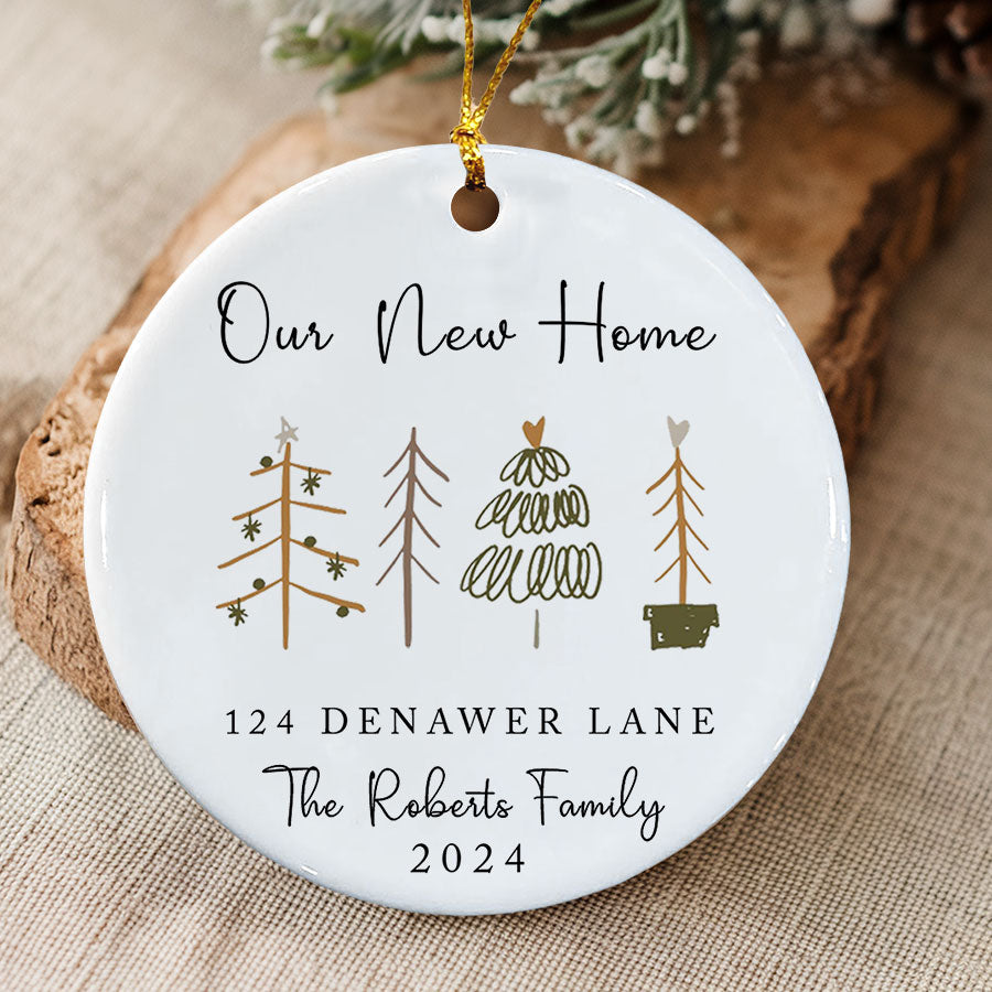 Personalized New Home Christmas Ornaments