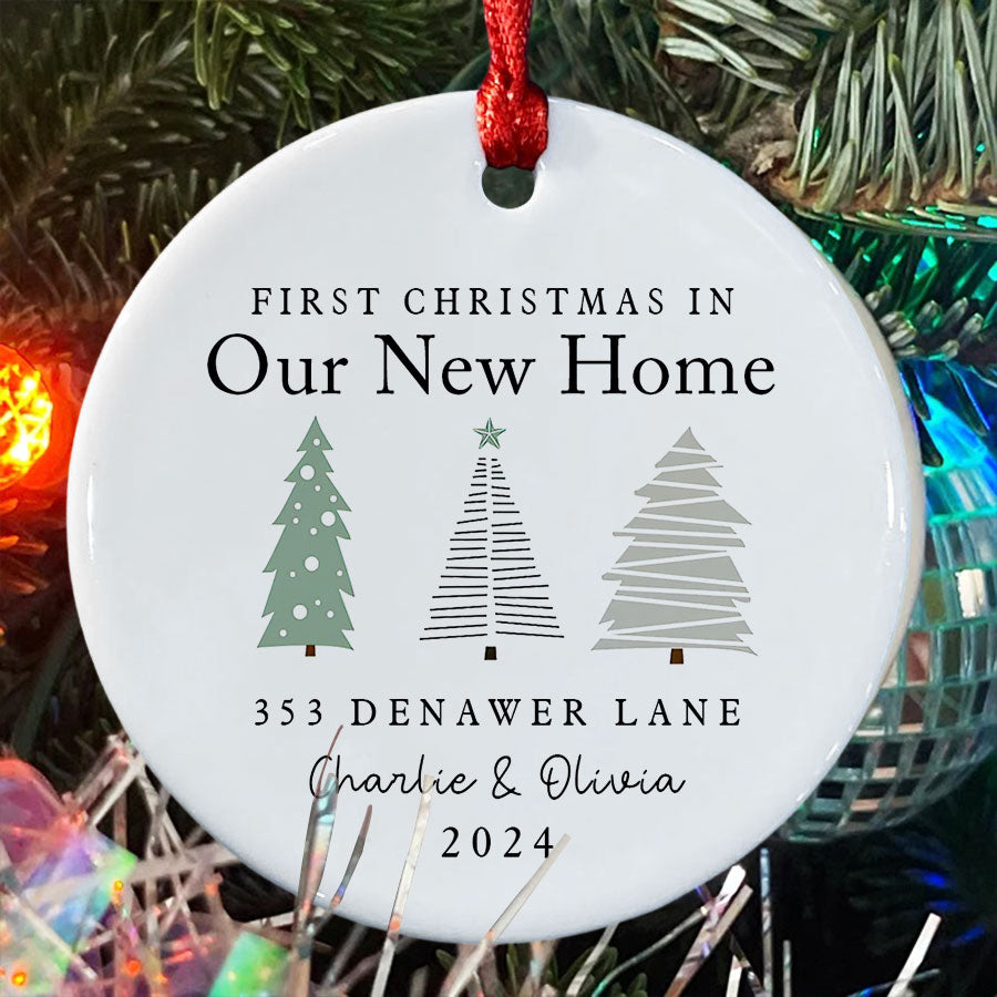 Custom Christmas Ornaments New Home