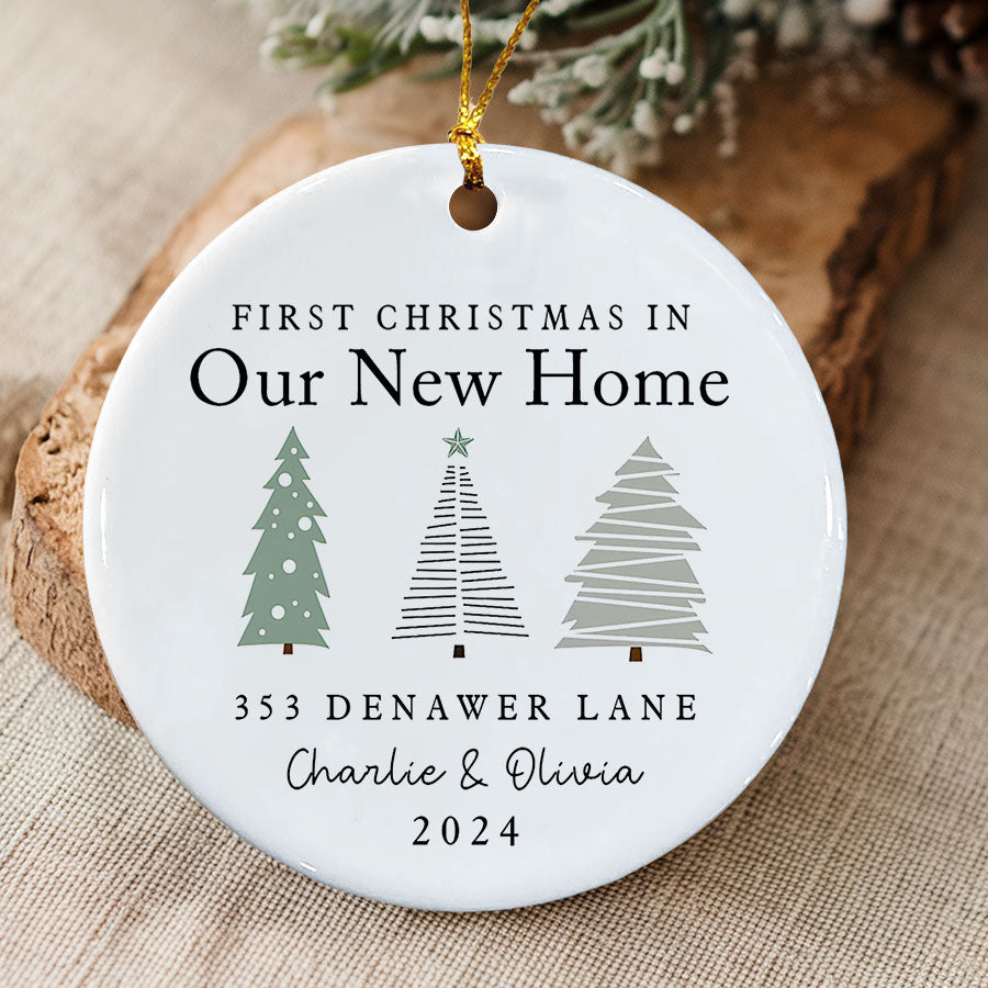 Custom Christmas Ornaments New Home