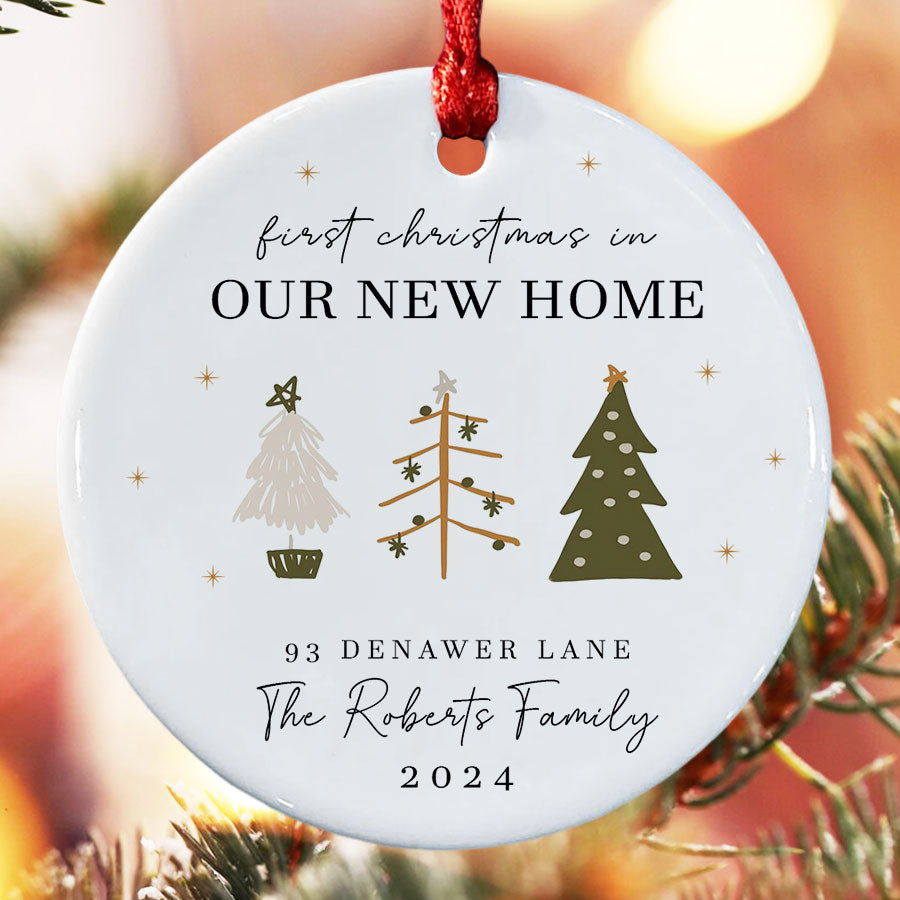 Custom Christmas Ornaments New Home