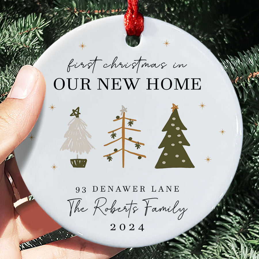Custom Christmas Ornaments New Home