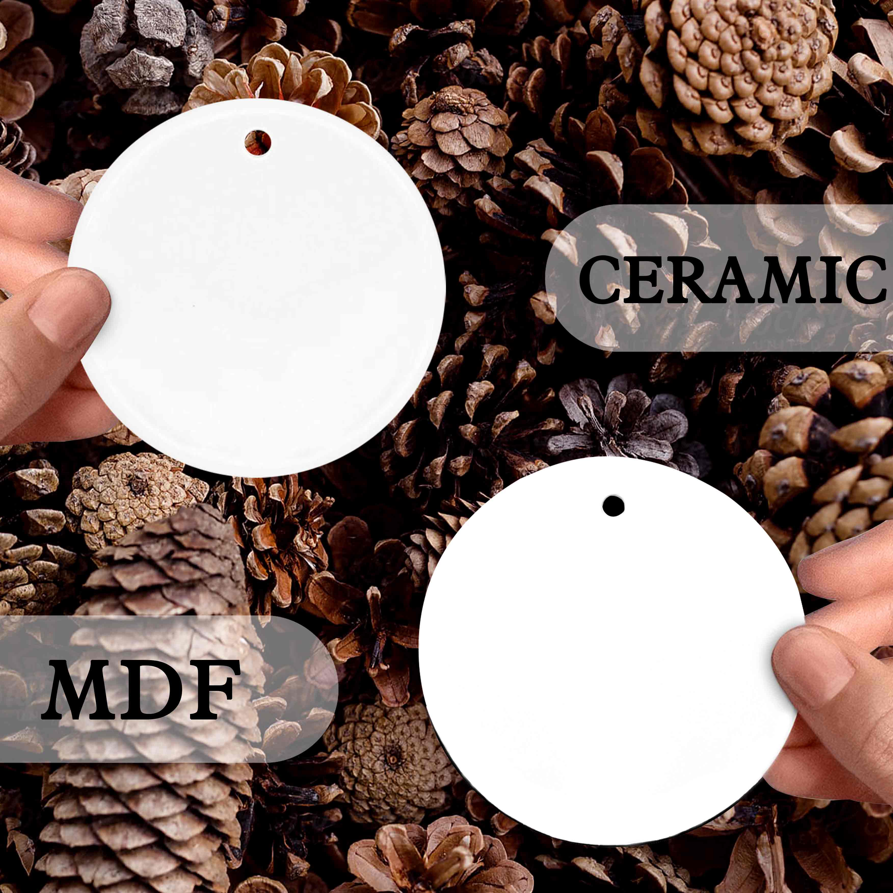 Custom Name And Date Wedding Christmas Ornaments