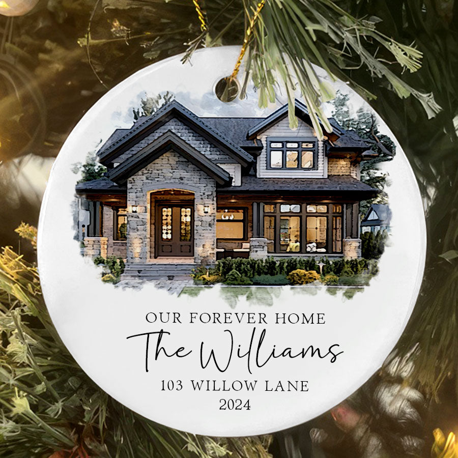 Personalized New Home Christmas Ornaments